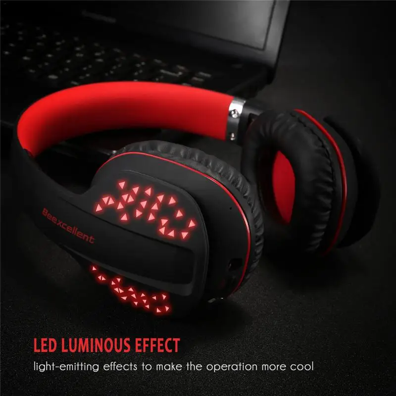 Bluetooth игровая гарнитура беспроводные музыкальные складные наушники с