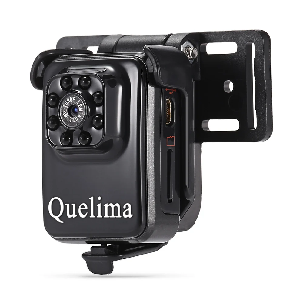 Quelima R3 мини Камера 1080P HD видеокамера с 8 Ночное видение светодио дный