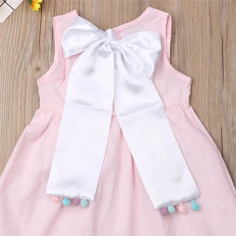 Летняя одежда для маленьких девочек платье без рукавов праздничное длинное