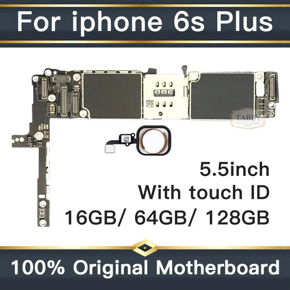 Оригинальная материнская плата для iPhone 6S Plus 5 дюйма Заводская разблокировка с Touch