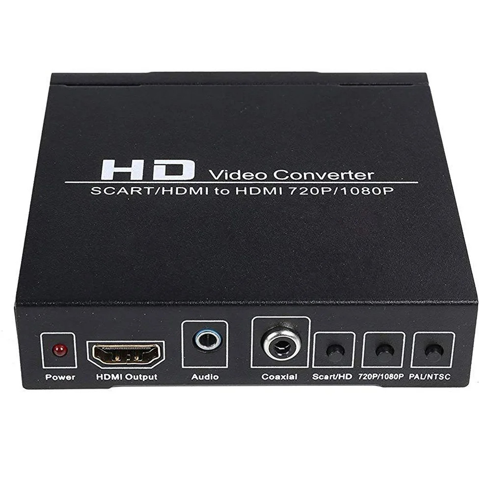 Лучшие предложения PAL / NTSC SCART и HDMI к видео конвертер коробка 1080P повышение с 3 5 мм