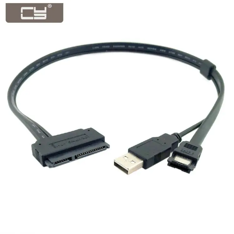 CY 50 см 2 5 дюймов жесткий диск SATA 22Pin к eSATA Дата-кабель с питанием от USB | Компьютеры и