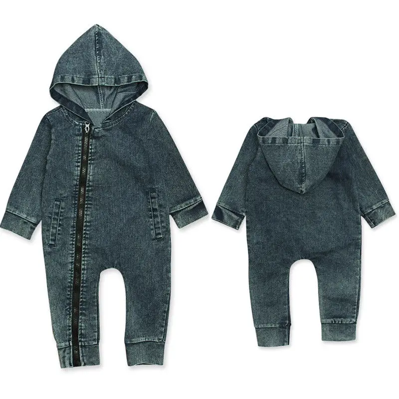 Emmababy осенняя одежда для детей детская маленьких мальчиков и девочек синие джинсы