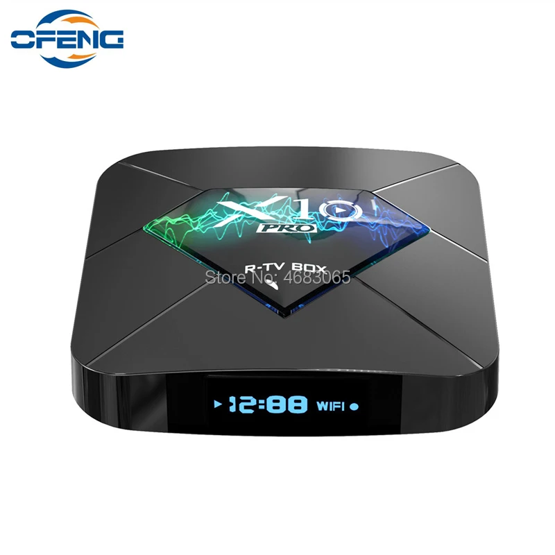 X10 Pro Smart TV Box Android 8 1 Amlogic S905X2 4 Гб RAM 64 ROM 2 4G/5G Dual WiFi USB3.0 BT4.0 поддержка 4K H.265