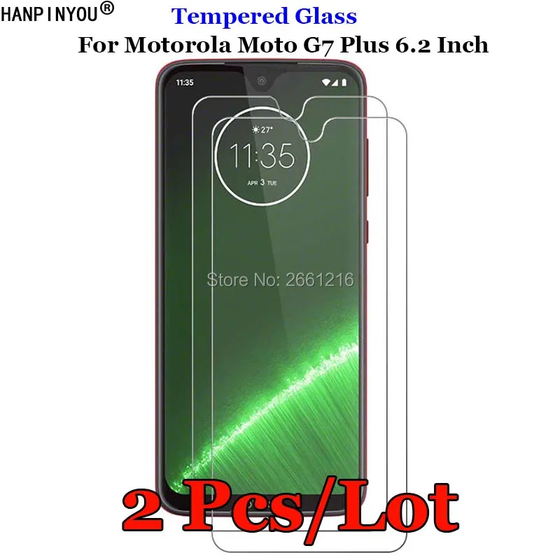 2 шт./лот для Motorola Moto G7plus закаленное стекло 9H 2.5D Премиум Защитная пленка G7 Plus |