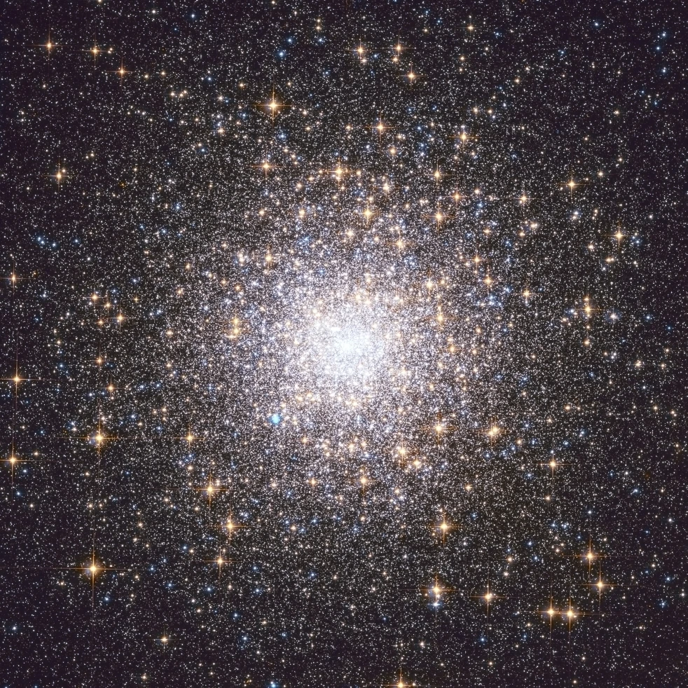Messier 15 шаровое скопление в созвездие плакат с пегасом печати (14x14)|Таблички и