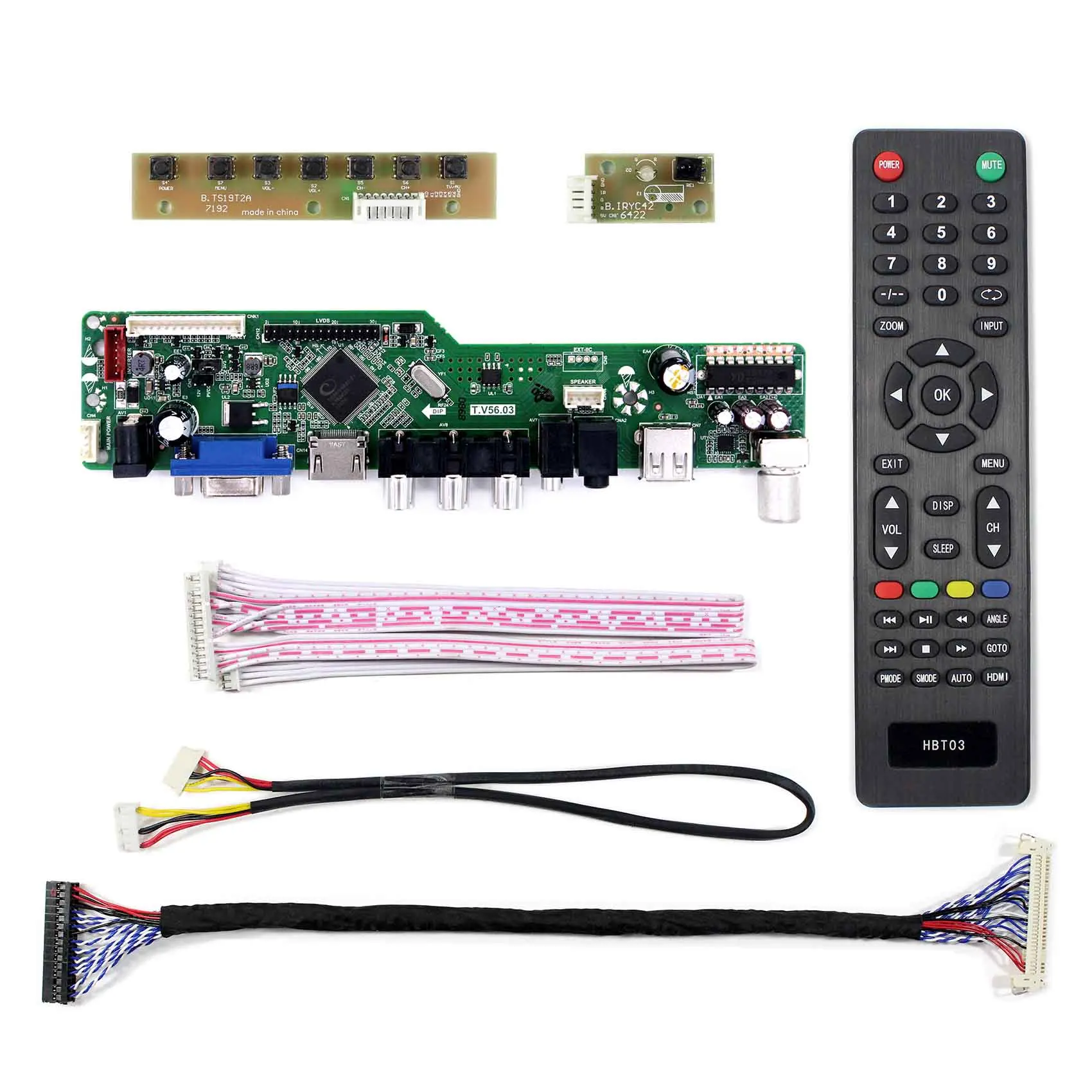 HD MI VGA AV плата ЖК контроллера с USB для G215HAN01.0 G240HW01 21 5 &quot24&quot экран|Запасные части| |
