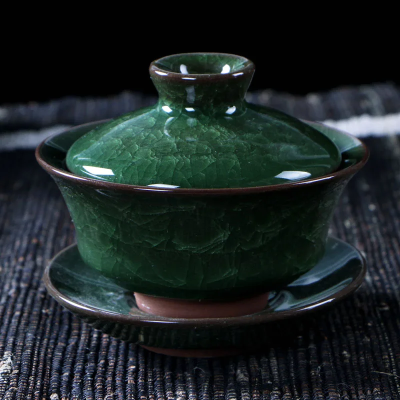 Чайные наборы для кофе и чая керамический чайник с ледяной трещиной gaiwan чайная