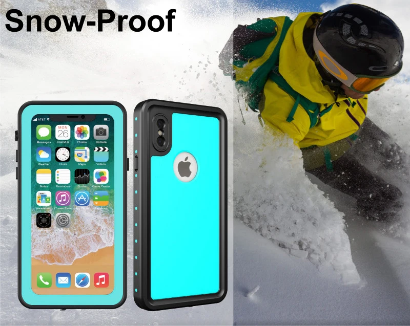 100% Waterproof Case For iPhone X XS XR 7 8 Plus Original Phone Protection Cover Swimming Diving Shockproof Dustproof Coque |