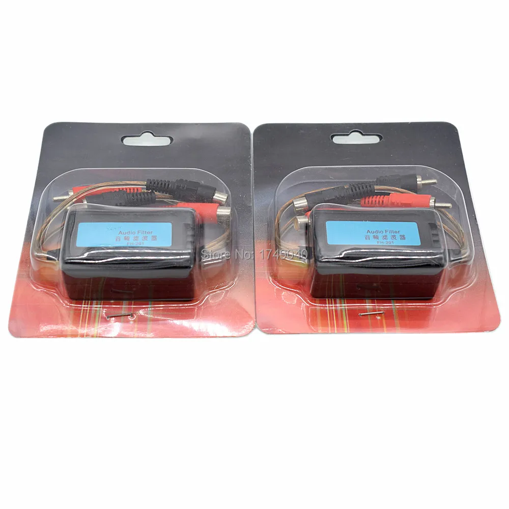 2 шт. автомобильные часы со звуком Системы усилитель RCA контура заземления