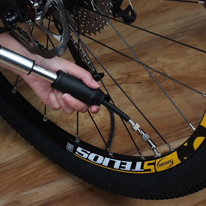 

SOPEDAR Cycling Mountain Bicycle Mini Pump Ultralight MTB Bike Portable Air Pump Tire Ball Inflator For AV/FV 100g Aluminum