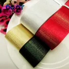 14921107,10 ярдоврулон, 38 мм Золотая шелковая лента, украшение для рождественской вечеринки, свадьбы, подарки, упаковочные материалы