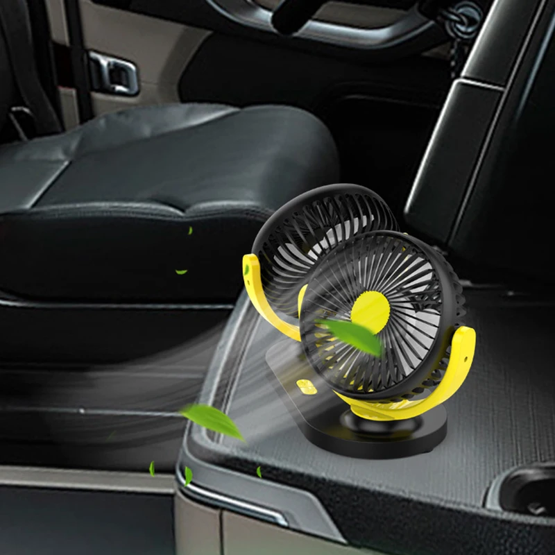Универсальный Автомобильный Usb маленький Электрический вентилятор с двойной