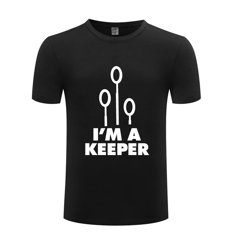 

Новинка, креативная забавная Мужская футболка I Am A Keeper, мужская повседневная футболка из хлопка с коротким рукавом и круглым вырезом, 2018
