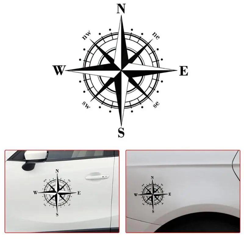 VODOOL 15*15 см NSWE Compass Автомобильная наклейка светоотражающая виниловые наклейки для