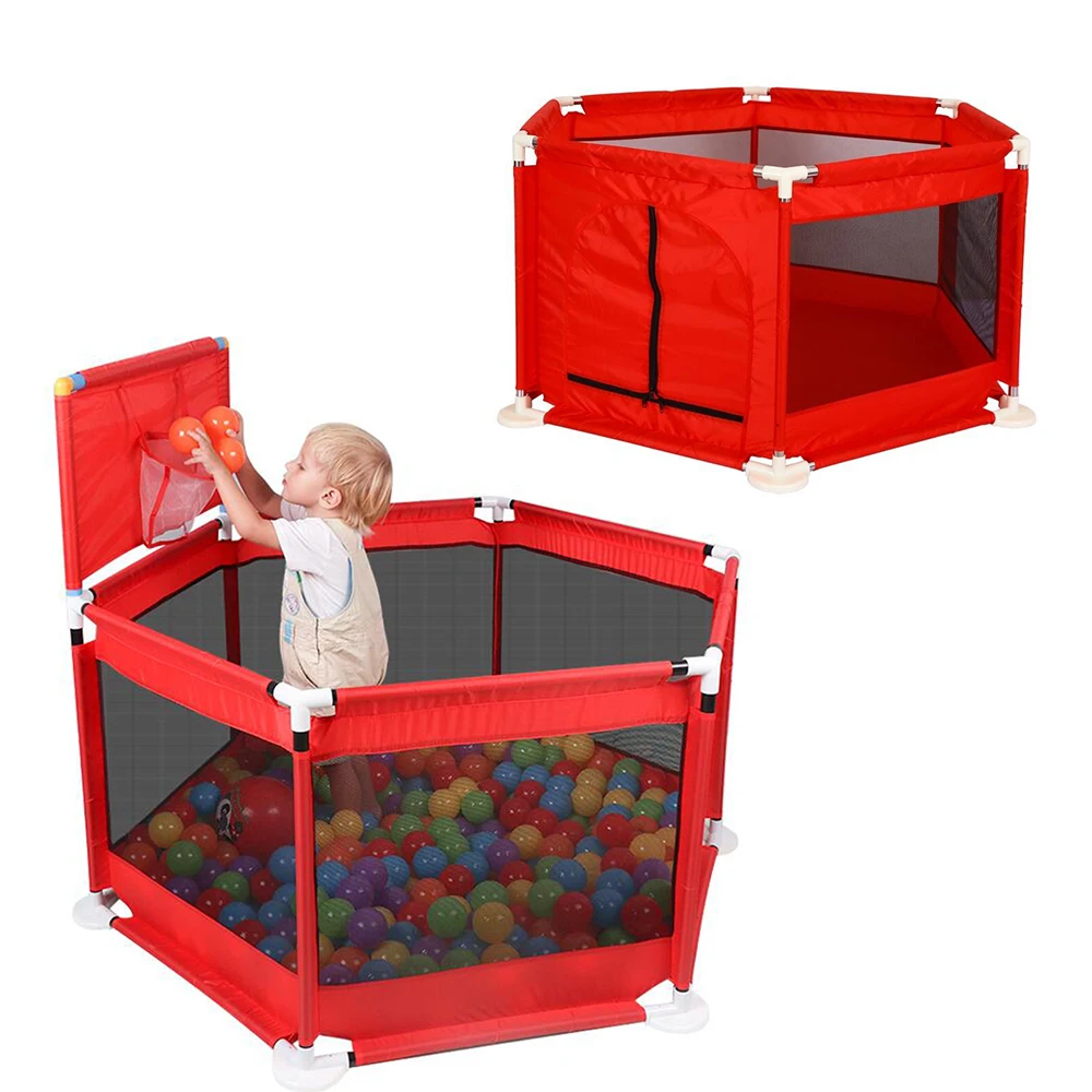 

Plastic Baby Playpens For Kids Outdoor Games Fencing Baby Fence Pool Balls Children's Tent For Baby Safety Barriers For 0-6Y