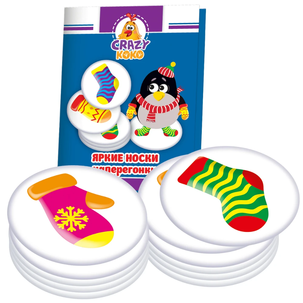 Настольная игра в тубусе Vladi Toys &quotВарежки-носочки&quot | Игрушки и хобби