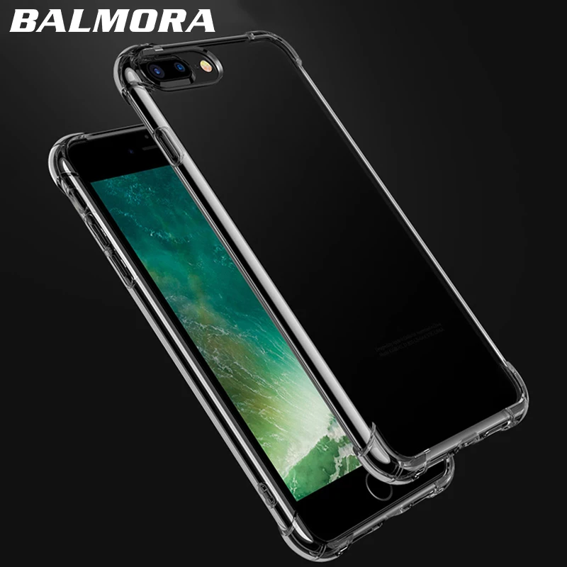 BALMORA прозрачный термопластичный полиуретан силиконовый чехол для iPhone 5S se XS MAX 6 6s 7