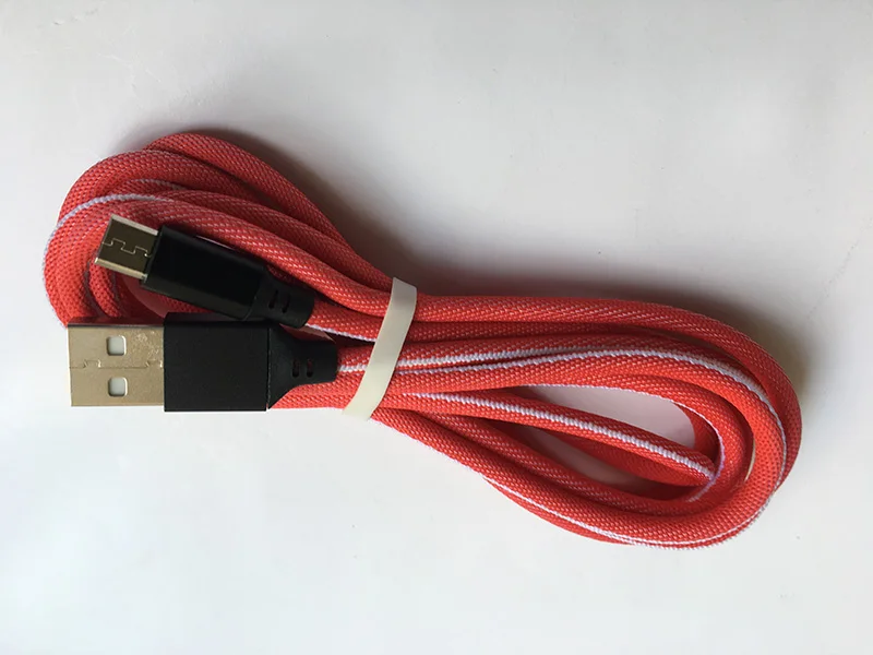 KKREFF 2 м тканевый Micro USB кабель для Samsung Sony Huawei P20 Xiaomi Vivo Oppo мобильного телефона
