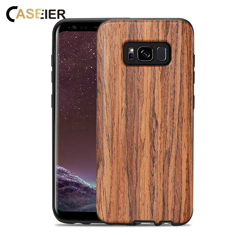 CASEIER Ретро деревянный чехол для Samsung Galaxy S10 S8 Plus S10E Lite Coque деревянные Чехлы сумка