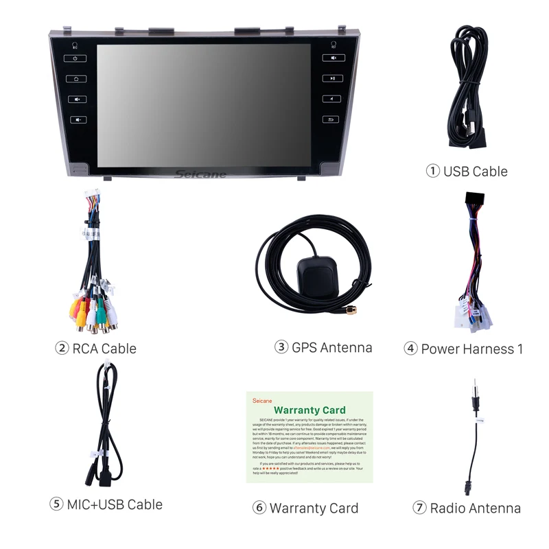 Seicane Android 8 1/8 0 для 2007 2008 2009 2010 2011 Toyota Camry автомобильный мультимедийный плеер