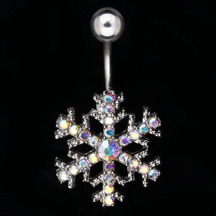 Women Fashion Belly Body Piercing Jewelry Snowflake Dangle Navel Casual Daily Party etc. Nail Ring | Украшения и аксессуары