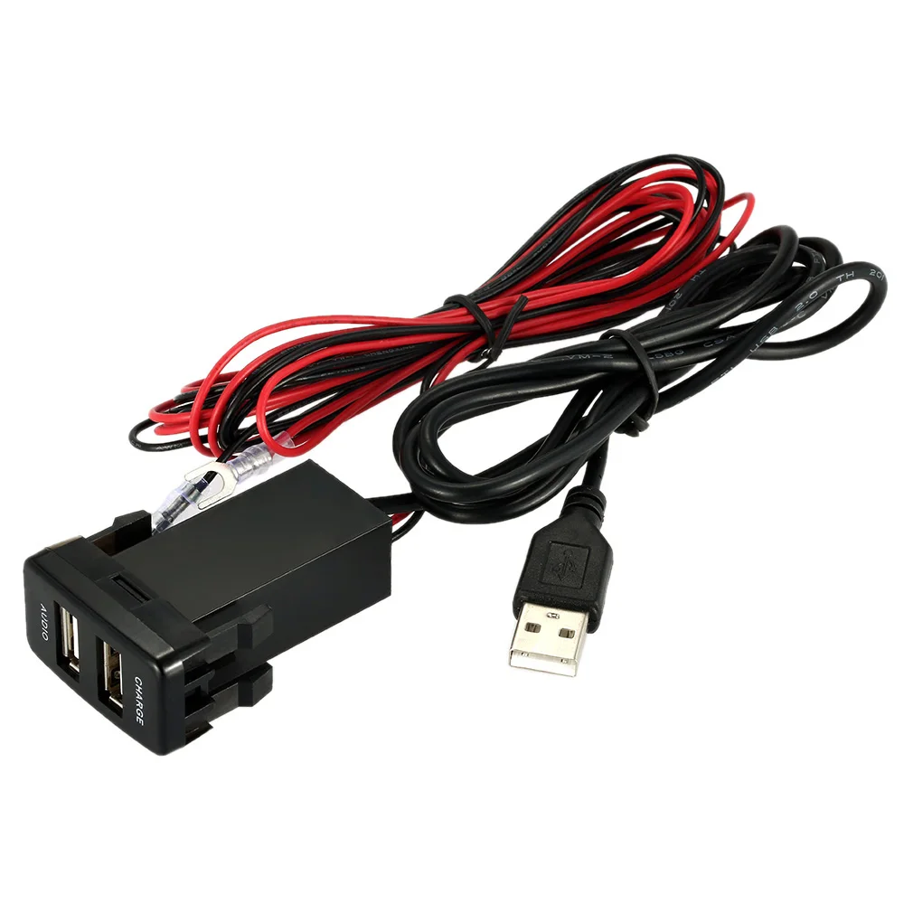 Горячая Распродажа автомобиля 5V 2.1A USB Интерфейс гнездо Зарядное устройство +