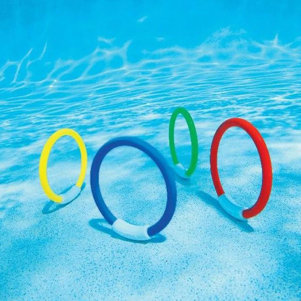 4 шт./упак. Детская кольцо для дайвинга водные игрушки подводного плавания