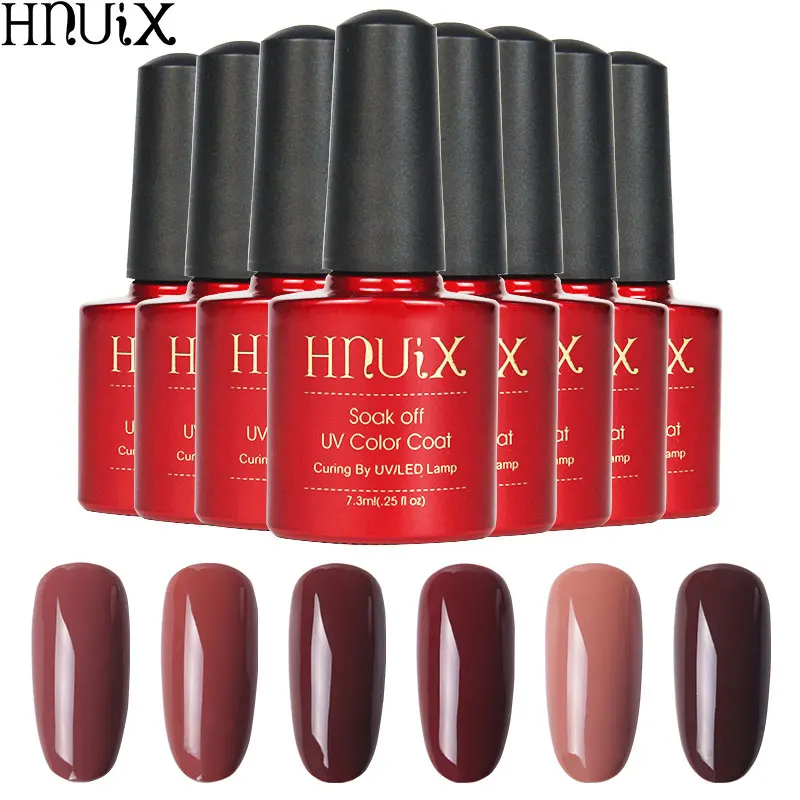 Гель для ногтей HNUIX Beauty УФ светодиодный гель отмачиваемый долговечный лак 7 3 мл