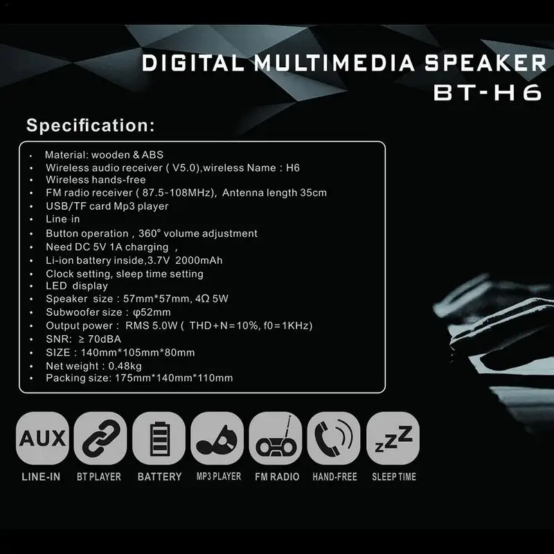 Ретро Стиль деревянные Bluetooth колонки многофункциональный разъем карты USB флэш