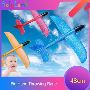 48 см большой метания планерный самолет модель игрушки для детей самолет модель на открытом воздухе забавные игрушки Детская метательный игрушки для детей
