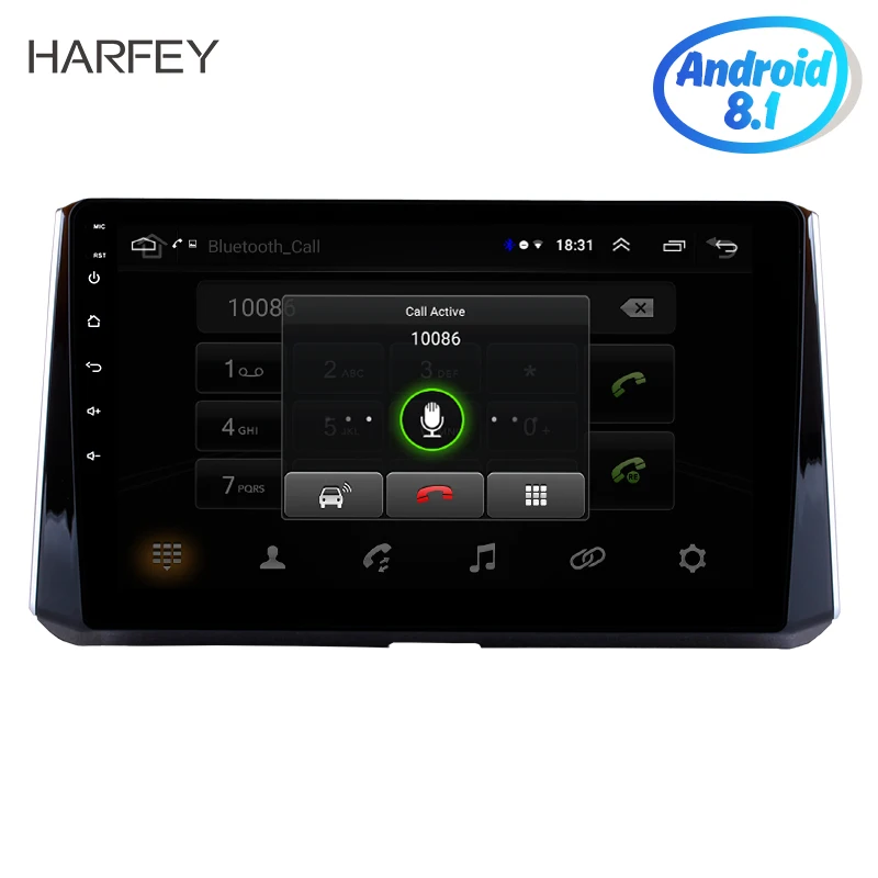 Головное устройство Harfey для Toyota Corolla 2Din 2019 10 1 дюйма GPS навигация автомагнитола на