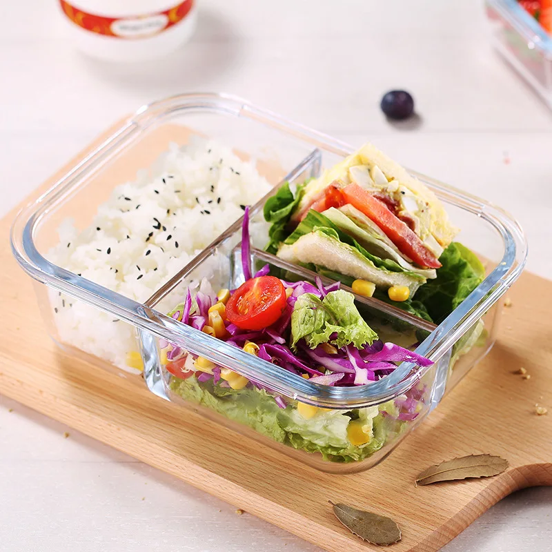 Новый icook с разделенным стеклом Ланч бокс для микроволновой печи специальная