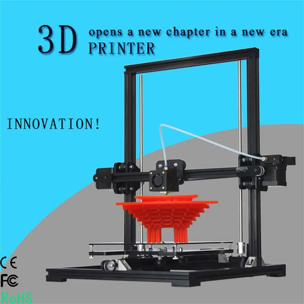 X3 высокая точность 3D принтер новая система штепсельной вилки США 110В/220В 20А с LCD STL g