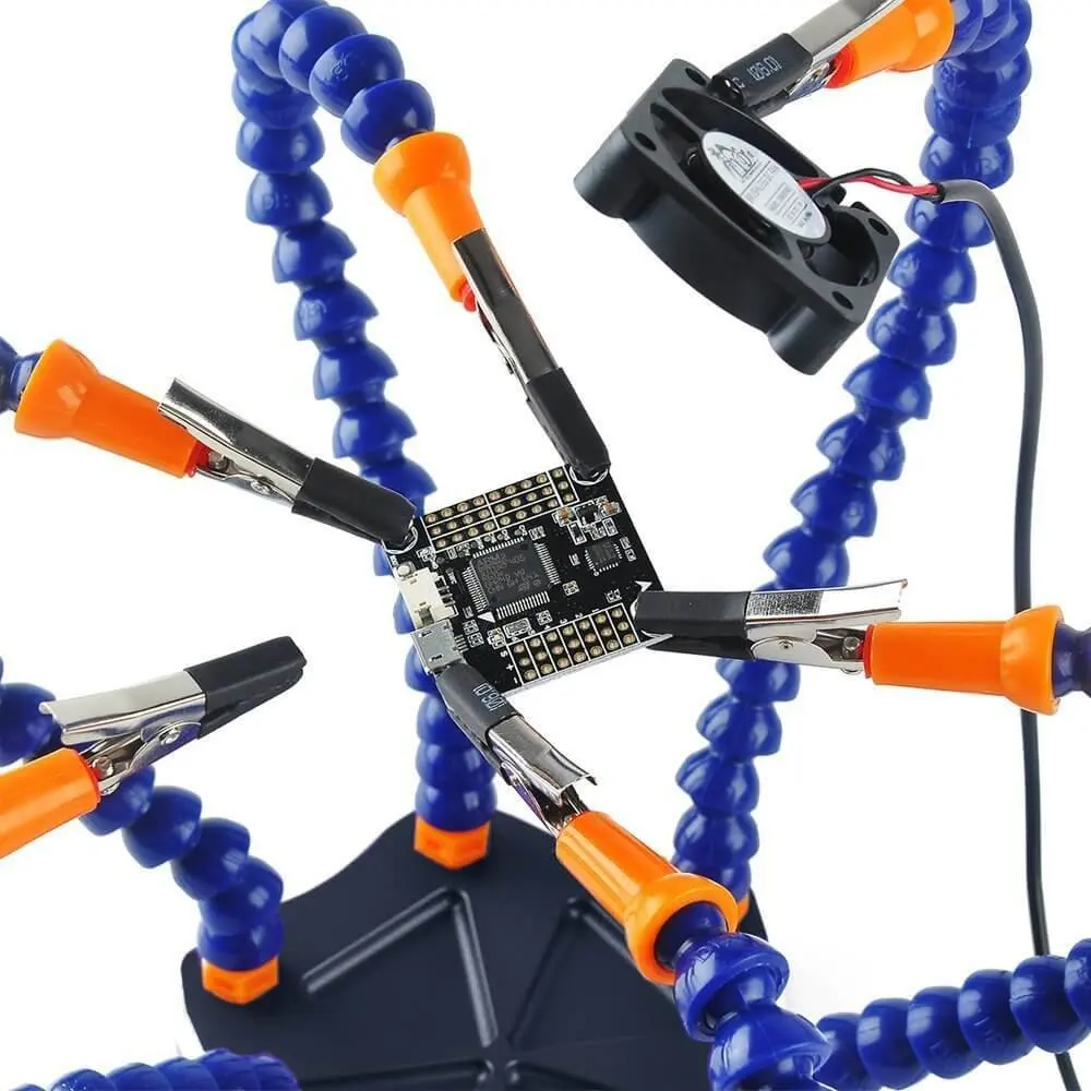 Flexible Helping Hands Soldering Third Hand Station Tool( Non-Slip Aluminum Base Built In Trays Heat Resistant Cover | Инструменты