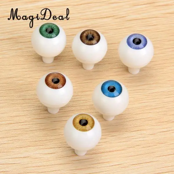 MagiDeal 8 шт./компл. круглые акриловые пластиковые кукольные глаза глазные яблоки