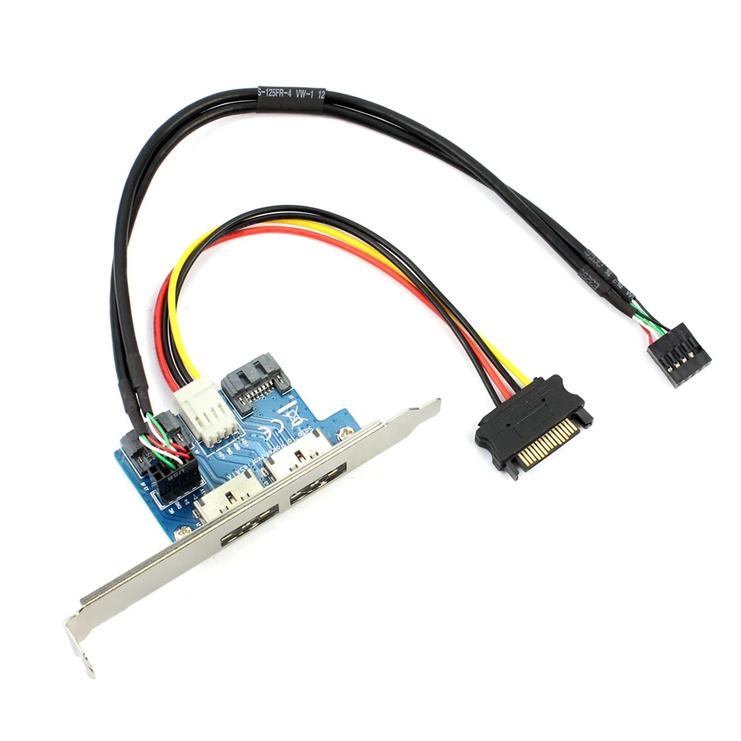 Dual Port Sata To 5V 12V Power Over Esata USB Adapter Convert Expansion Converter Card Connect 2.5 Inch 3.5 Hard | Компьютеры и офис