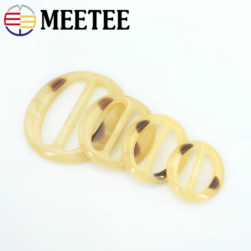 10 шт. Meetee 2,8/3,8/4,8 см с квадратными каблуками Пластик смолы пояс Пряжка для сумки женское платье куртка-ветровка, куртка «сделай сам» для одежды, аксессуары для декора F3-42