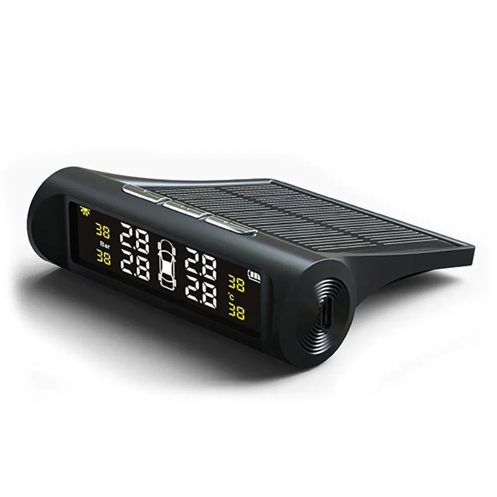 1 * автомобиль солнечной шины USB Давление монитор TPMS шин тестер Встроенный
