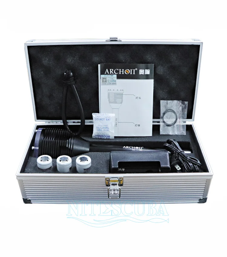 ARCHON D33 6500 к дайвинг светильник 3 * XM L2 U2 Макс 3000 люмен светодиодный погружения