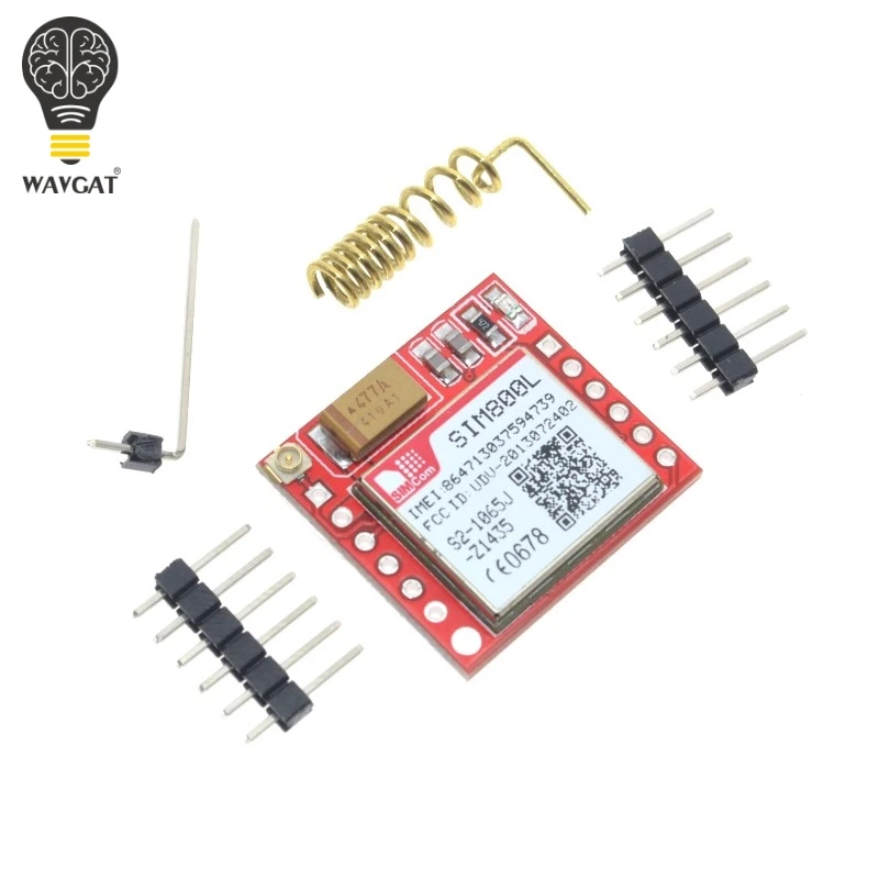 Самая маленькая SIM800L GPRS GSM модуль карта Micro SIM Core плата четырехдиапазонный TTL