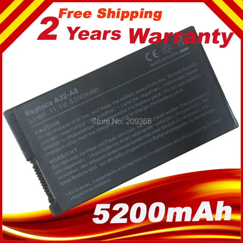 HSW 6cell Аккумулятор для ноутбука ASUS X80H X80L X80N X80Z X81 X81Sc X81Se X81Sg Z99 Z99Fm Z99H Z99J A32-A8 A8TL751