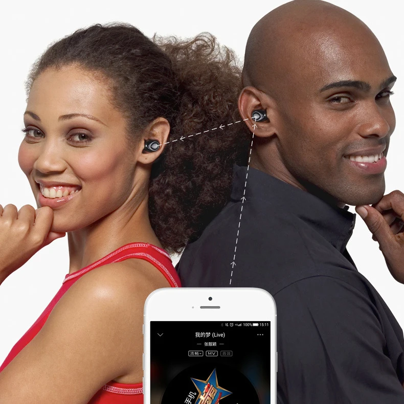 TWS X18 Беспроводные Мини Спортивные наушники Bluetooth с микрофоном для всех