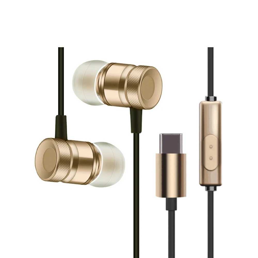 HIFI C бас супер наушники type в ухо стерео музыкального USB наушник|Наушники и