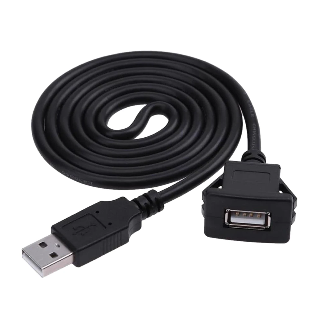 USB кабели MagiDeal 2 0 штекер гнездо Удлинительный кабель для автомобильного монтажа