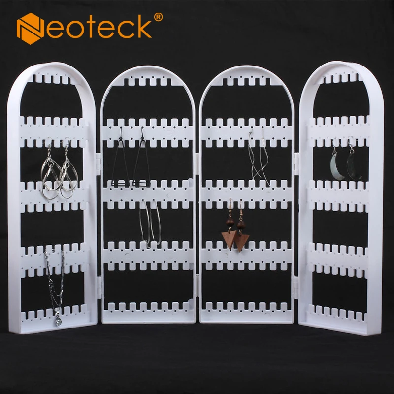 Neoteck Складная 4 панель Прозрачный из акрила для серег экран держатель дисплей
