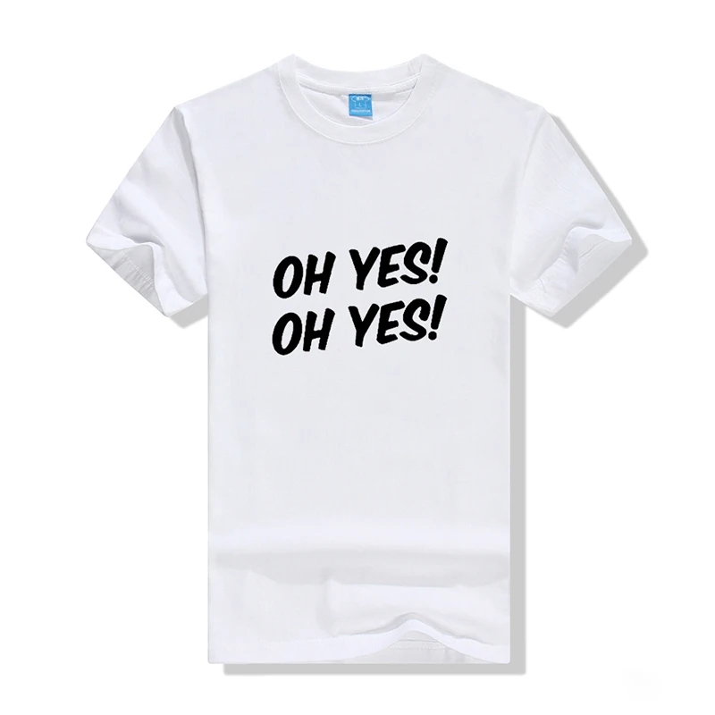 Oh yes 2019 одежда 3 цвета Круглый вырез женская футболка женские модные футболки