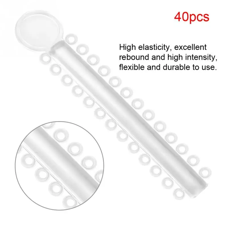 40 шт. зубные ортодонтические резиновые ленты для ухода за зубами|Отбеливание