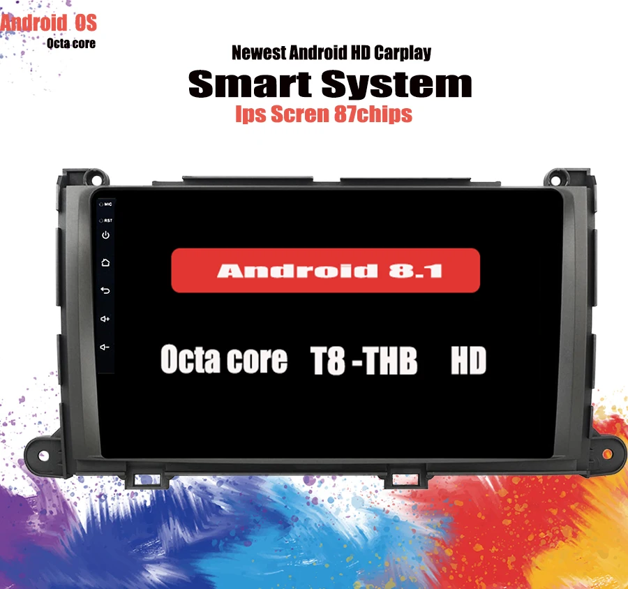 Android 10 0 Qcta Core 6 + 128G Автомобильный мультимедийный dvd плеер для Toyota Sienna 2010 2014 4G RAM Wifi GPS