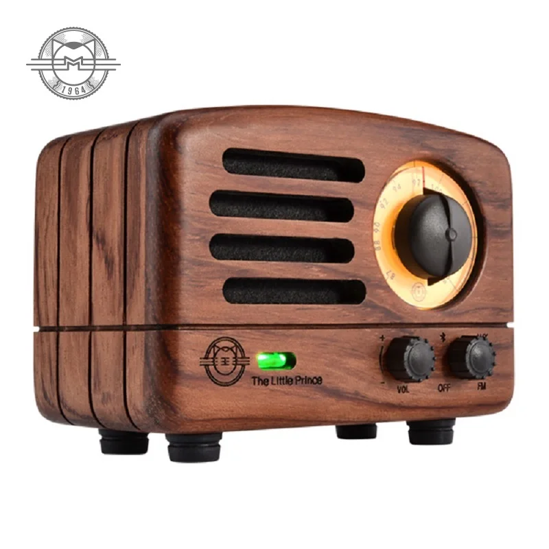 MaoKing(MUZEN) Bluetooth динамик FM радио Ручной Работы Деревянный сабвуфер ретро искусство подарок на день рождения подарок к Рождеству